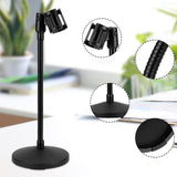 Maxbell Gooseneck Desktop Microphone Stand with Round Base for Singing Gaming Office 14cmx40cm