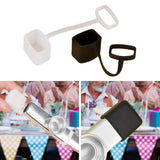 Maxbell Kazoo Mouthpiece Silicone Cover Scratch Resistant Beginner Party Mouth Guard White