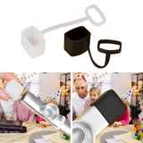 Maxbell Kazoo Mouthpiece Silicone Cover Scratch Resistant Beginner Party Mouth Guard White