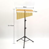 25 Note Concert Wind Chime Bright and Crisp Sound Lightweight Folding Tripod