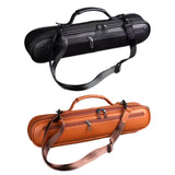Maxbell Trave Flute Case Exterior Pocket Wear Resistant Handheld with Shoulder Strap brown