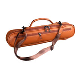 Maxbell Trave Flute Case Exterior Pocket Wear Resistant Handheld with Shoulder Strap brown