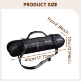 Maxbell Trave Flute Case Exterior Pocket Wear Resistant Handheld with Shoulder Strap black