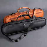 Maxbell Trave Flute Case Exterior Pocket Wear Resistant Handheld with Shoulder Strap black