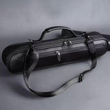 Maxbell Trave Flute Case Exterior Pocket Wear Resistant Handheld with Shoulder Strap black