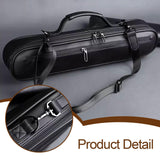 Maxbell Trave Flute Case Exterior Pocket Wear Resistant Handheld with Shoulder Strap black