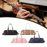 16/17 Hole Flute Carrying Bag Soft Multifunctional Wear Resistant Flute Case Black