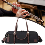 16/17 Hole Flute Carrying Bag Soft Multifunctional Wear Resistant Flute Case Black