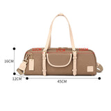 16/17 Hole Flute Carrying Bag Soft Multifunctional Wear Resistant Flute Case Brown