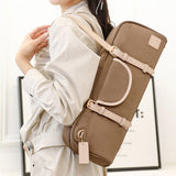 16/17 Hole Flute Carrying Bag Soft Multifunctional Wear Resistant Flute Case Brown