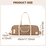 16/17 Hole Flute Carrying Bag Soft Multifunctional Wear Resistant Flute Case Brown