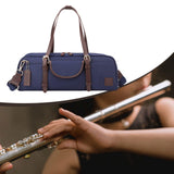 16/17 Hole Flute Carrying Bag Soft Multifunctional Wear Resistant Flute Case Blue