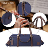 16/17 Hole Flute Carrying Bag Soft Multifunctional Wear Resistant Flute Case Blue