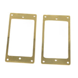 Maxbell 2 Pieces Humbucker Pickup Ring Bridge Pickup Accessory Pickup Frame Mounting Gold