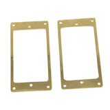 Maxbell 2 Pieces Humbucker Pickup Ring Bridge Pickup Accessory Pickup Frame Mounting Gold