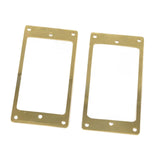 Maxbell 2 Pieces Humbucker Pickup Ring Bridge Pickup Accessory Pickup Frame Mounting Gold
