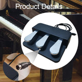 Maxbell 3 Pedal Board Replaces Soft & Sostenuto & Sustain Pedal for MIDI Controllers