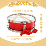 Maxbell 13inch Snare Drum Learning Musical Instrument for Teens Children Performance