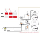Maxbell Electric Guitar Wiring Harness Prewired Kit Guitar Replace Parts for Concert