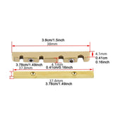 Maxbell 4 String Bass Guitar Nut Length 38mm Adjustable Height for String Instrument