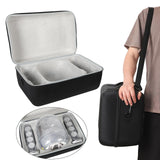 Maxbell Speaker Protective Case Cover Shock Absorption Soft Lining Hard Storage Case grey lining