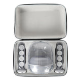 Maxbell Speaker Protective Case Cover Shock Absorption Soft Lining Hard Storage Case grey lining