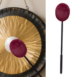 Maxbell Egong Mallet Large and Low Gongs Mallet for Yoga Acoustic Percussion Playing Red 37x9.5x6.5cm
