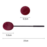 Maxbell Egong Mallet Large and Low Gongs Mallet for Yoga Acoustic Percussion Playing Red 37x9.5x6.5cm