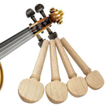 Maxbell 4Pcs Violin Peg Lightweight Easy to Use Practical Sturdy for 4/4 Size Violin