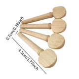 Maxbell 4Pcs Violin Peg Lightweight Easy to Use Practical Sturdy for 4/4 Size Violin