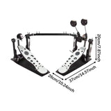 Maxbell Double Bass Drum Pedal Beginners Replacement Easy to Install Kick Drum Pedal