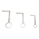 Maxbell 5x Stainless Steel Sax Pad Leveling Rings Easy to Use Parts Adjustment Tools