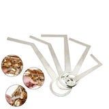 Maxbell 5x Stainless Steel Sax Pad Leveling Rings Easy to Use Parts Adjustment Tools