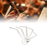 Maxbell 5x Stainless Steel Sax Pad Leveling Rings Easy to Use Parts Adjustment Tools