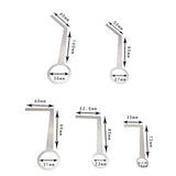 Maxbell 5x Stainless Steel Sax Pad Leveling Rings Easy to Use Parts Adjustment Tools