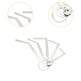 Maxbell 5x Stainless Steel Sax Pad Leveling Rings Easy to Use Parts Adjustment Tools