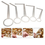 Maxbell 5x Stainless Steel Sax Pad Leveling Rings Easy to Use Parts Adjustment Tools
