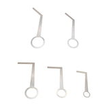 Maxbell 5x Stainless Steel Sax Pad Leveling Rings Easy to Use Parts Adjustment Tools