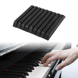 Maxbell Piano Keytops Maintenance Key Accessory Practical Lightweight Piano Key Tops Black Glossy