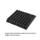 Maxbell Piano Keytops Maintenance Key Accessory Practical Lightweight Piano Key Tops Black Glossy