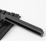 Maxbell Piano Keytops Maintenance Key Accessory Practical Lightweight Piano Key Tops Black Glossy