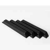 Maxbell Piano Keytops Maintenance Key Accessory Practical Lightweight Piano Key Tops Black Glossy