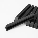 Maxbell Piano Keytops Maintenance Key Accessory Practical Lightweight Piano Key Tops Black Glossy