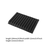 Maxbell Piano Keytops Maintenance Key Accessory Practical Lightweight Piano Key Tops Black Matte