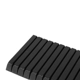 Maxbell Piano Keytops Maintenance Key Accessory Practical Lightweight Piano Key Tops Black Matte