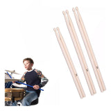Maxbell Drum Sticks 3 Pairs Gifts Percussion Instruments Accessories for Kids Adults Black