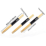 Maxbell Drum Sticks 3 Pairs Gifts Percussion Instruments Accessories for Kids Adults Wood