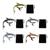 Maxbell Shark Guitar Capo Professional Zinc Alloy Spring Capo for Banjo Bass Ukulele Gold