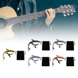 Maxbell Shark Guitar Capo Professional Zinc Alloy Spring Capo for Banjo Bass Ukulele Gold