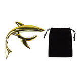 Maxbell Shark Guitar Capo Professional Zinc Alloy Spring Capo for Banjo Bass Ukulele Gold